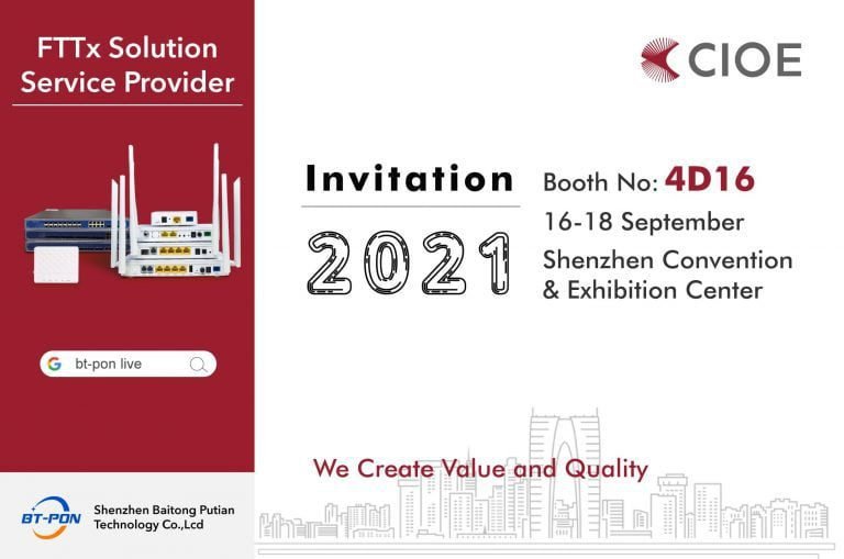 BT-PON CIOE2021 Invitation