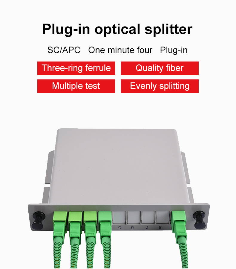 Plug-in box plc splitter